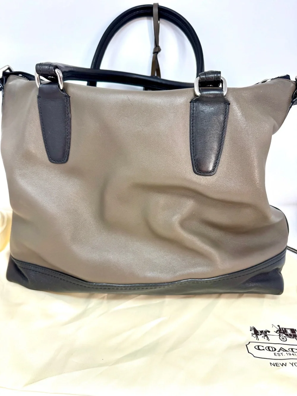 COACH Legacy Colorblock Leather Rory Satchel Bag 19902 • Excellent Condition